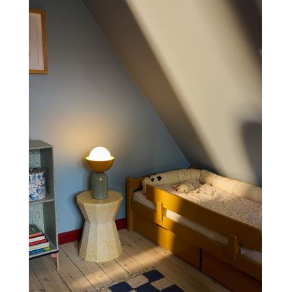 Osram - Stolná lampa DECOR BOWL 1xE14/25W/230V zelená/žltá