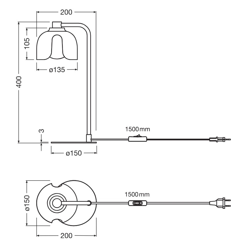 Osram - Stolná lampa DECOR COROLLE 1xG9/20W/230V zelená