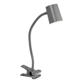 Osram - Stolná lampa s klipom DESK LINE 1xGU10/9W/230V sivá