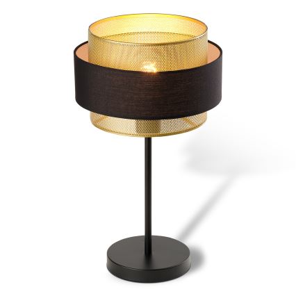 Osram - Stolová lampa DECOR HORNET 1xE27/10W/230V čierna/zlatá