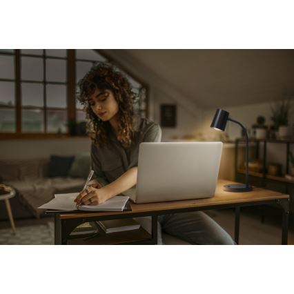 Osram - Stolová lampa DESK LINE 1xGU10/9W/230V čierna