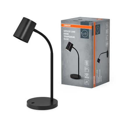 Osram - Stolová lampa DESK LINE 1xGU10/9W/230V čierna