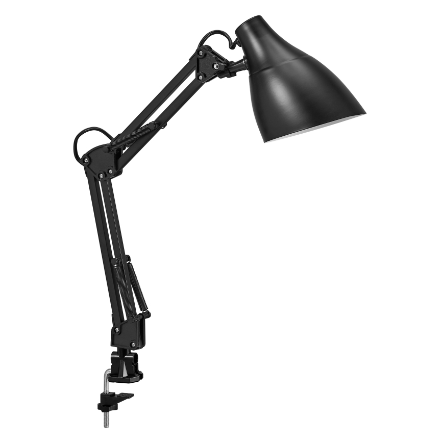 Osram - Stolová lampa so svorkou DESK LINE 1xE27/11W/230V čierna