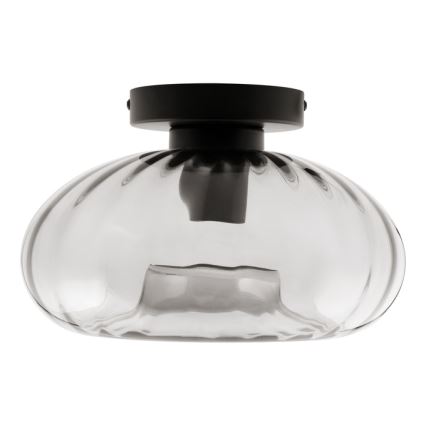 Osram - Stropné svietidlo DECOR SMOKE 1xE27/12W/230V, priemer 28 cm, čierne/dymovo-sivé