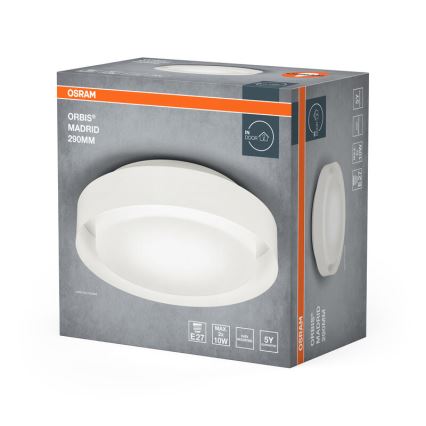 Osram - Stropné svietidlo ORBIS MADRID 2xE27/10W/230V pr. 29 cm biela