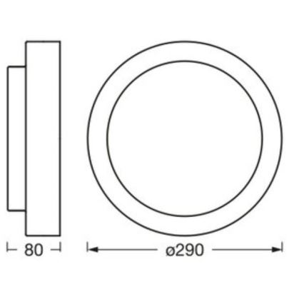 Osram - Stropné svietidlo ORBIS MADRID 2xE27/10W/230V pr. 29 cm biela