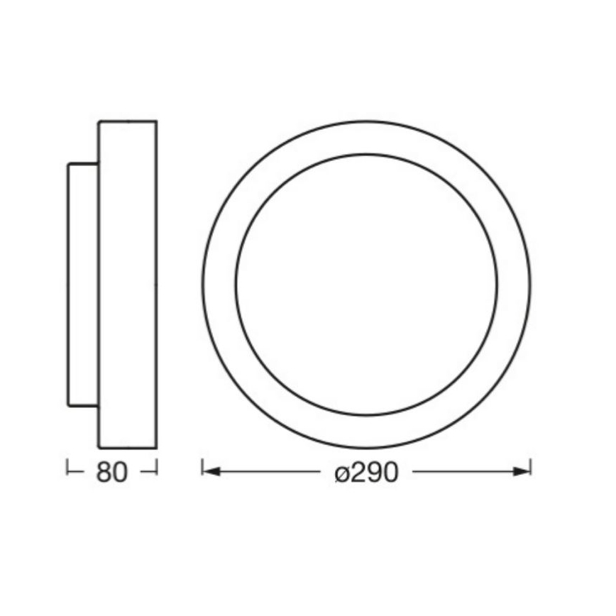 Osram - Stropné svietidlo ORBIS MADRID 2xE27/10W/230V pr. 29 cm drevený dekor