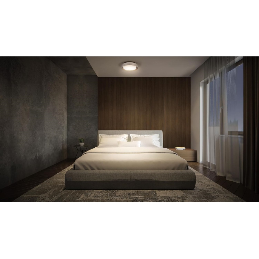 Osram - Stropné svietidlo ORBIS MADRID 2xE27/10W/230V pr. 29 cm matný chróm
