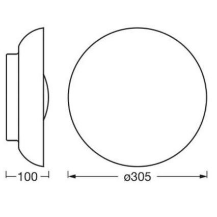 Osram - Stropné svietidlo ORBIS MILAN 2xE27/10W/230V, priemer 30,5 cm, hnedé