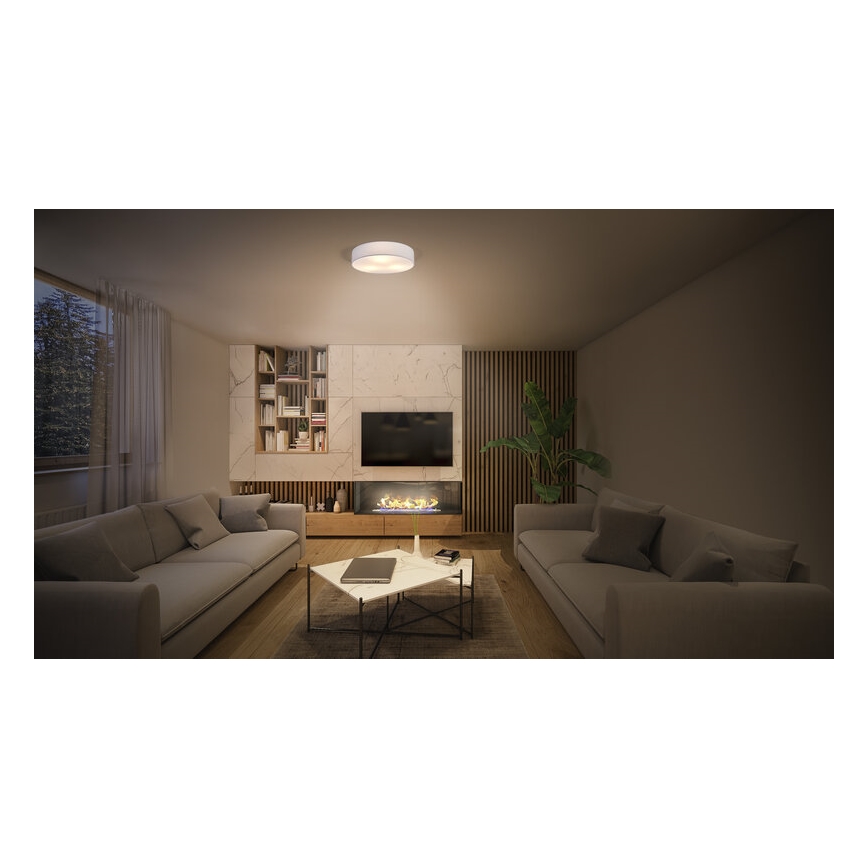 Osram - Stropné svietidlo ORBIS PARIS 1xE27/25W/230V pr. 30 cm biele