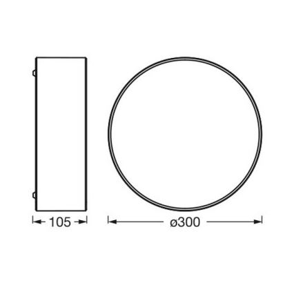 Osram - Stropné svietidlo ORBIS PARIS 1xE27/25W/230V pr. 30 cm hnedé
