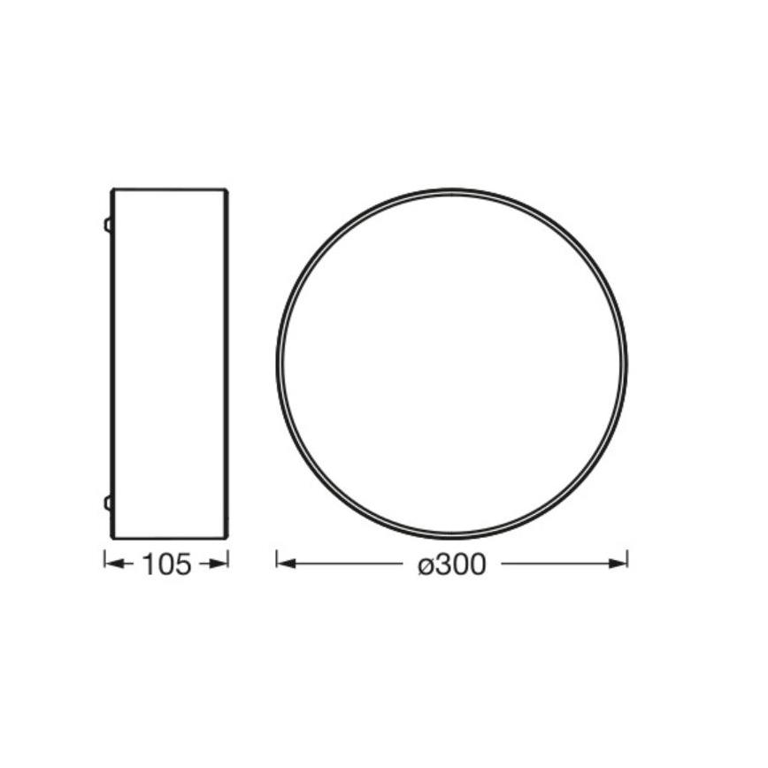 Osram - Stropné svietidlo ORBIS PARIS 1xE27/25W/230V pr. 30 cm krémové