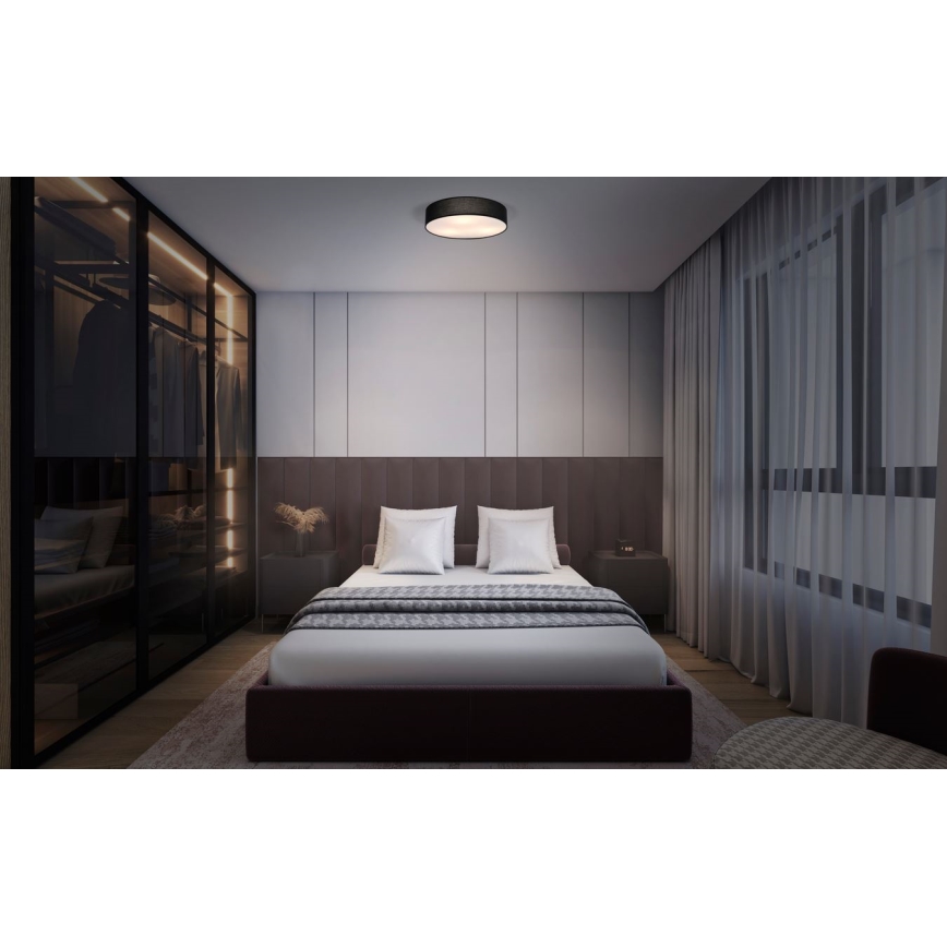 Osram - Stropné svietidlo ORBIS PARIS 3xE27/25W/230V priemer 48 cm čierne