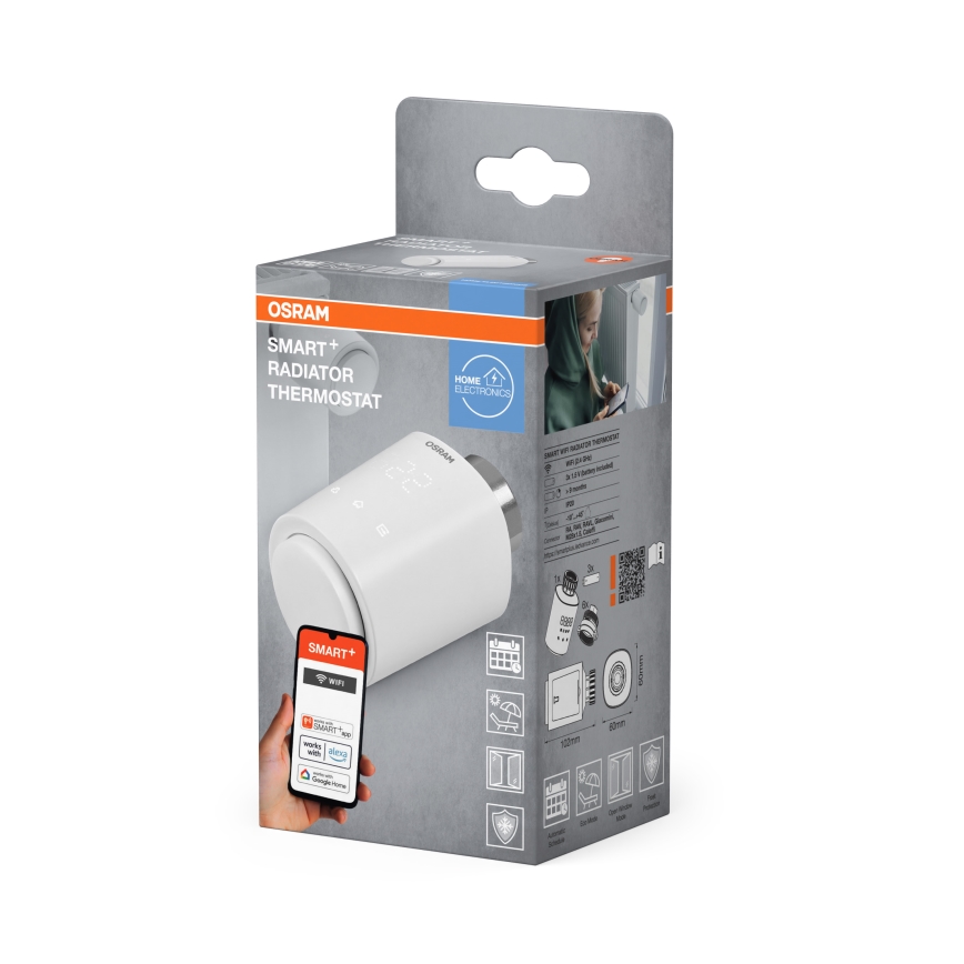 Osram - Termostatická hlavica SMART+ 3xAA Wi-Fi