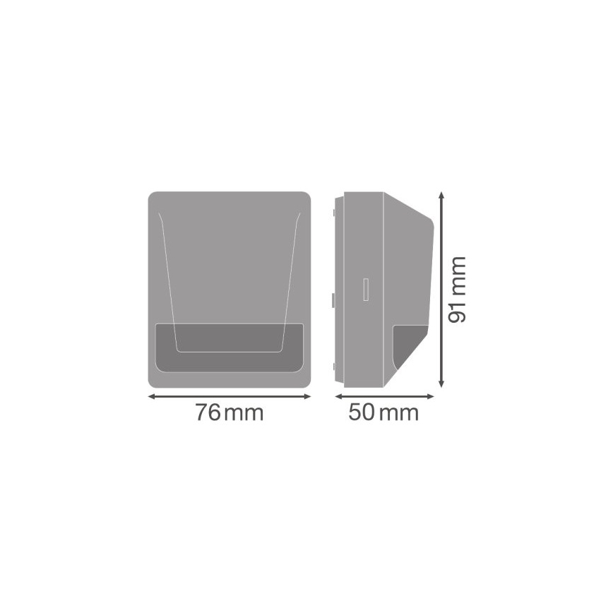 Osram - Vonkajší infračervený snímač pohybu 230V IP55 antracitový