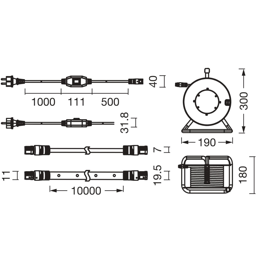 Osram - Vonkajší LED pás FLEX 10m LED/70W/230V IP65