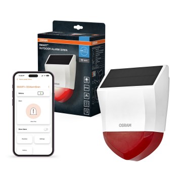 Osram - Vonkajší solárny alarm SMART+ 5V IP65 Wi-Fi