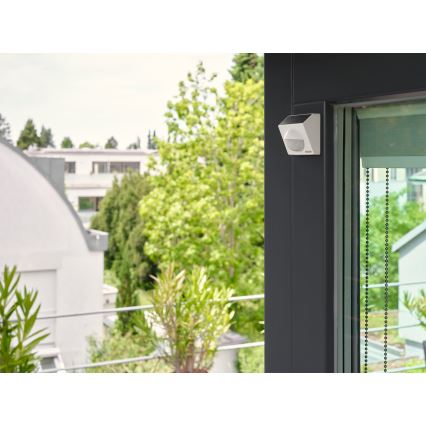 Osram - Vonkajší solárny senzor pohybu SMART+ 3,7V biely IP65 Wi-Fi 800 mAh
