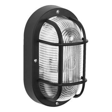 Osram - Vonkajšie nástenné svietidlo BULKHEAD 1xE27/10W/230V IP54 čierna