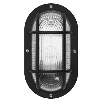 Osram - Vonkajšie nástenné svietidlo BULKHEAD 1xE27/10W/230V IP54 čierna