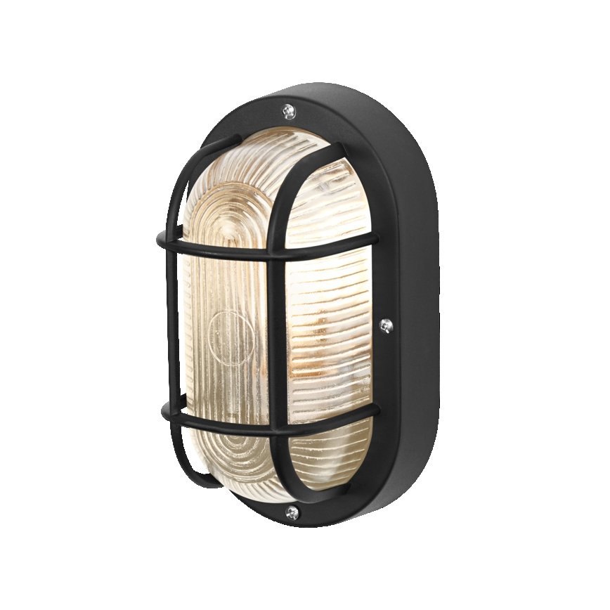 Osram - Vonkajšie nástenné svietidlo BULKHEAD 1xE27/10W/230V IP54 čierna