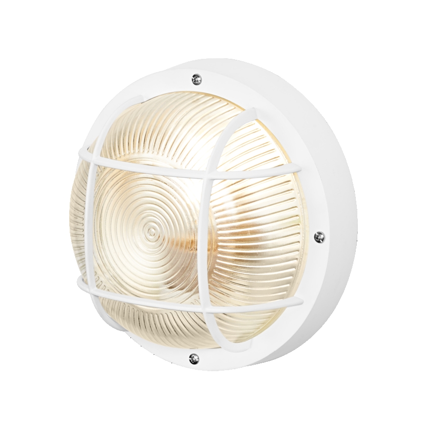 Osram - Vonkajšie nástenné svietidlo BULKHEAD 1xE27/10W/230V priemer 19 cm IP54 biela