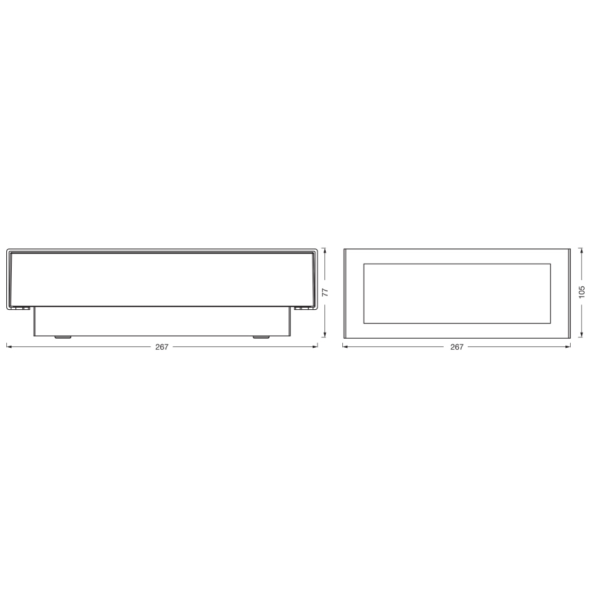 Osram - Vonkajšie nástenné svietidlo ENDURA STYLE LED/10W/230V IP54 antracit