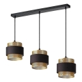 Osram - Závesné svietidlo DECOR HORNET na lanku 3xE27/10W/230V čierna/zlatá