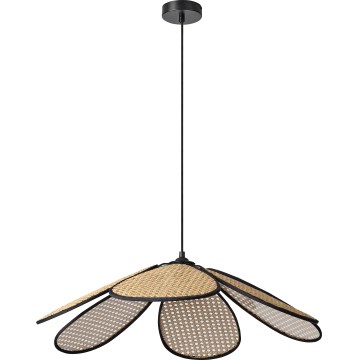 Osram - závesné svietidlo na lanku DECOR RATTAN 1xE27/15W/230V pr. 69 cm béžová/čierna