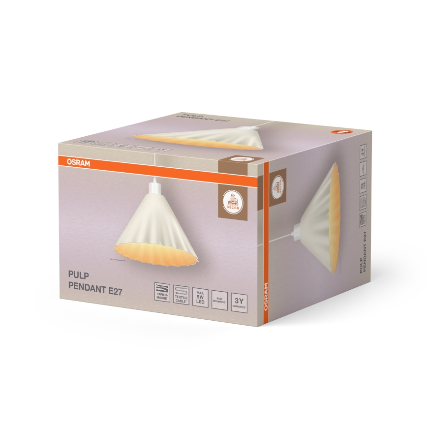 Osram - Závesný luster na lane PULP 1xE27/9W/230V priemer 31 cm