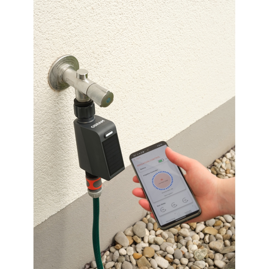 Osram - Zavlažovací ventil s solárnym panelom SMART+ IP55 Wi-Fi