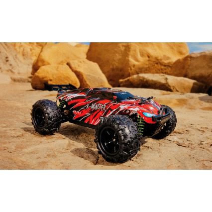 Overmax - RC auto na diaľkové ovládanie 2v1 X-MONSTER 3.5 1700 mAh čierna/červená/zelená