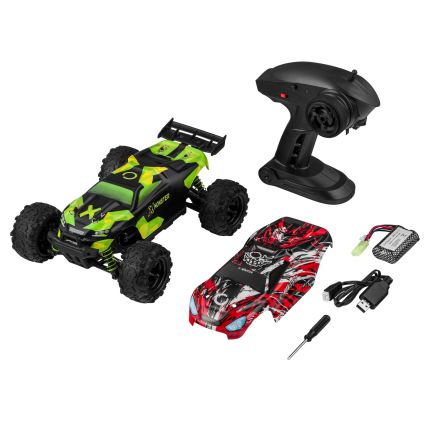 Overmax - RC auto na diaľkové ovládanie 2v1 X-MONSTER 3.5 1700 mAh čierna/červená/zelená