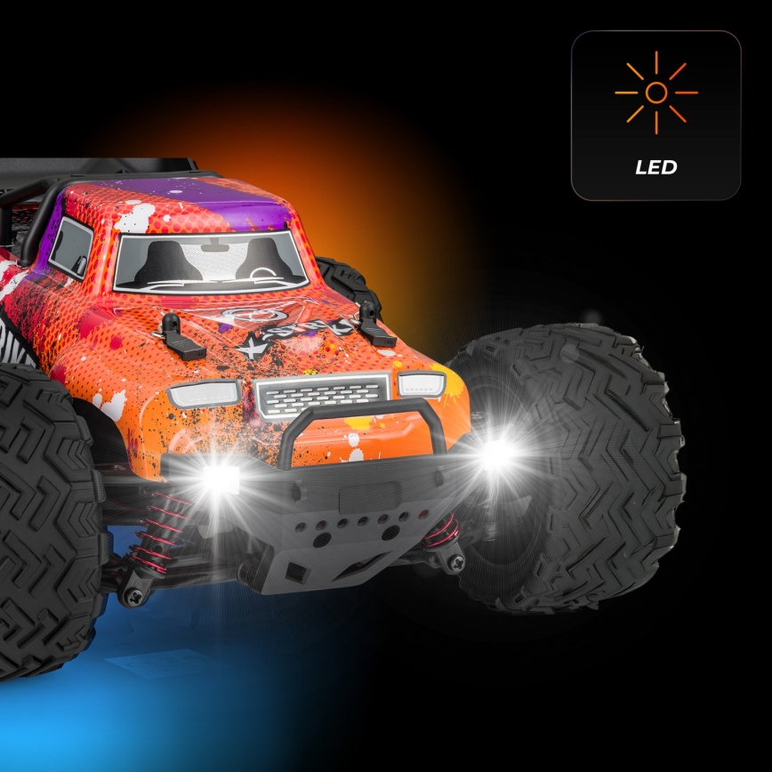 Overmax - RC auto na diaľkové ovládanie X-STRIKE 3000 mAh čierna/oranžová