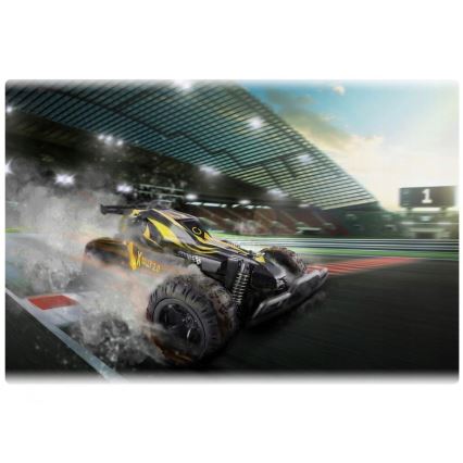 Overmax - RC auto s diaľkovým ovládaním X-RALLY 2.0 1200 mAh Čierna/Žltá