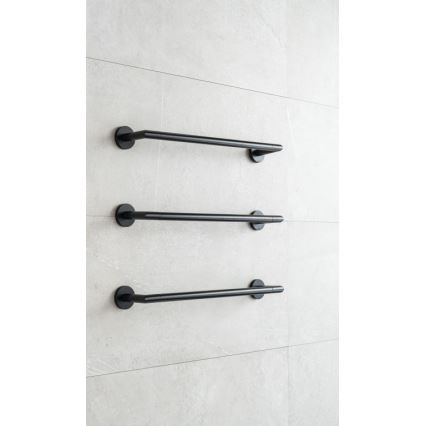 P.M.H. IN1B-L - Elektrický sušiak na uteráky INGA 17W/230V 85,9 cm IP44 ľavý/čierny