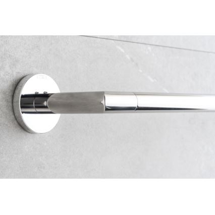 P.M.H. IN1SS-L - Elektrický sušiak na uteráky INGA 17W/230V 85,9 cm IP44 ľavé prevedenie/leštená nerezová oceľ