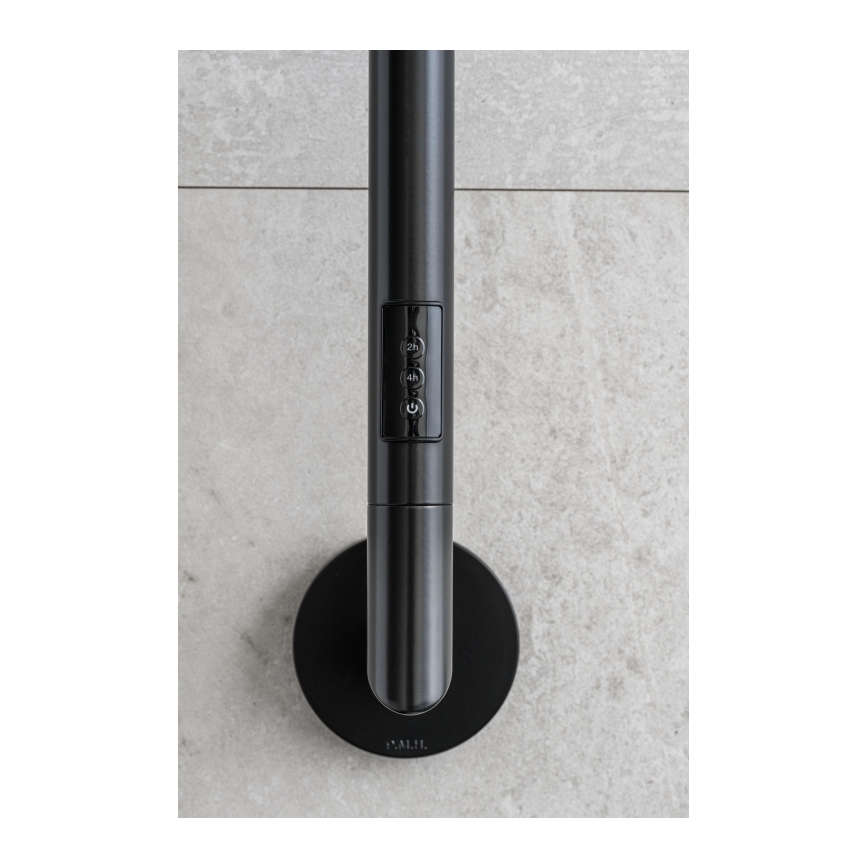 P.M.H. LS1B - Elektrický sušiak na uteráky LISA, 24 W/230 V, 170 cm, IP44, čierny