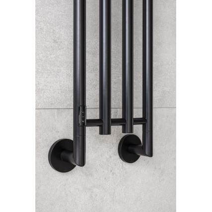 P.M.H. MO1B-RK - Elektrický sušiak na uteráky MONA 93 W/230 V 153,3 cm IP44 čierna