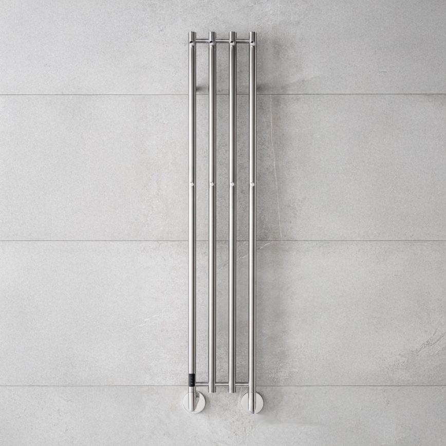 P.M.H. MO1SS-LK - Elektrický sušiak na uteráky MONA 93W/230V 153,3 cm IP44 leštená nerezová oceľ