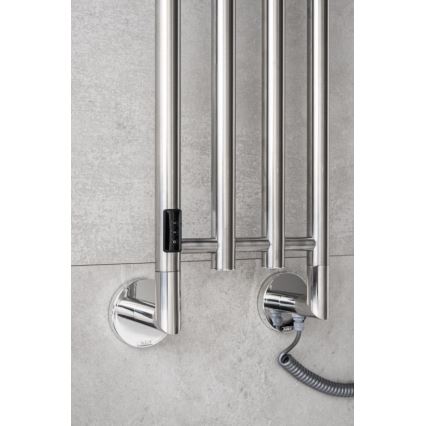 P.M.H. MO1SS-LK - Elektrický sušiak na uteráky MONA 93W/230V 153,3 cm IP44 leštená nerezová oceľ