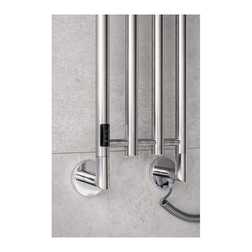 P.M.H. MO1SS-LK - Elektrický sušiak na uteráky MONA 93W/230V 153,3 cm IP44 leštená nerezová oceľ