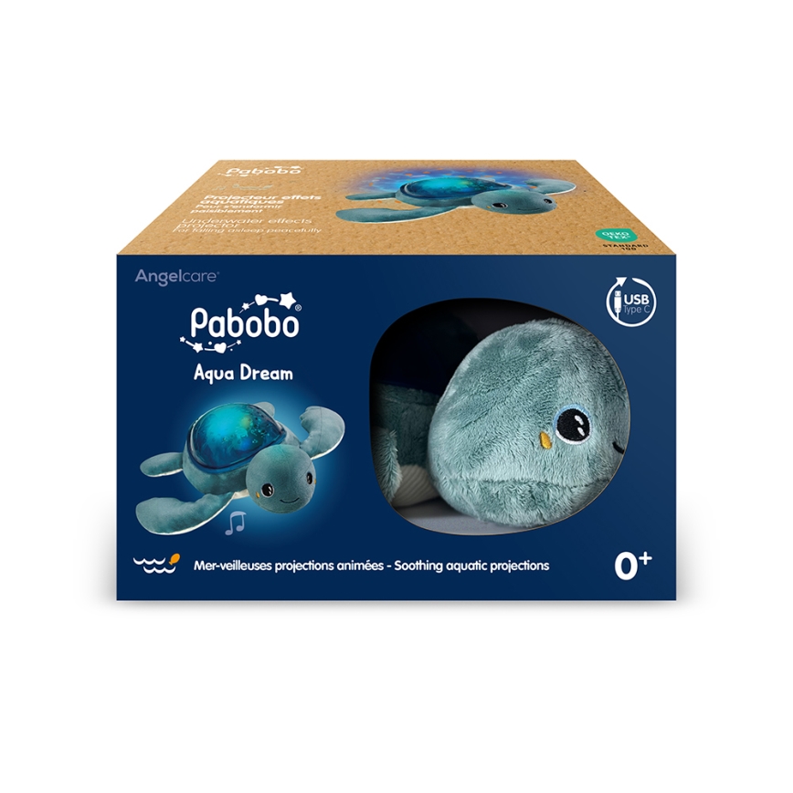PABOBO - Projektor s melódiou AQUA DREAM USB korytnačka