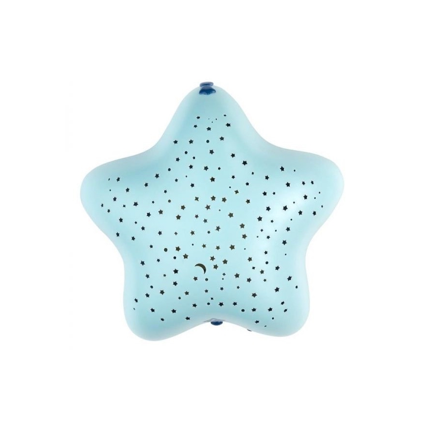 PABOBO - Projektor s melódiou STAR 3xAA modrá