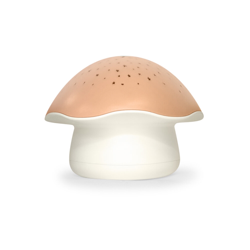 PABOBO - Projektor s melódiou STAR MUSHROOM 3xAA lososová
