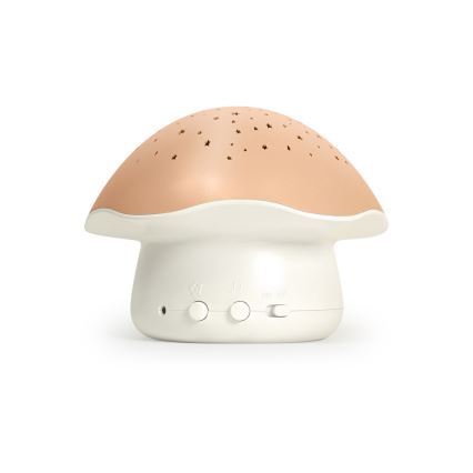 PABOBO - Projektor s melódiou STAR MUSHROOM 3xAA lososová
