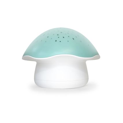 PABOBO - Projektor s melódiou STAR MUSHROOM 3xAA modrá