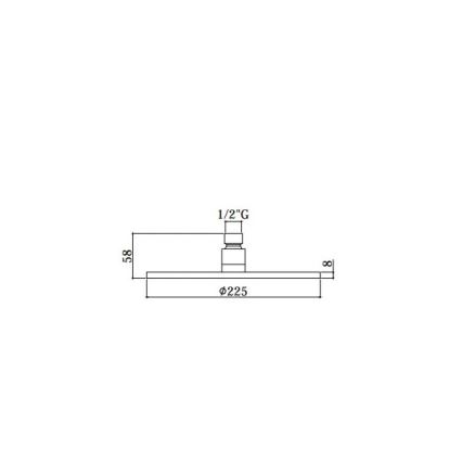 Paffoni - Hlavová sprcha priemer 22,5 cm MASTER lesklý chróm