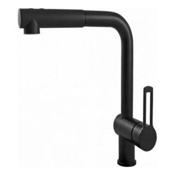 Paffoni - Kuchynská batéria s výsuvnou sprškou RINGO 29,2 cm čierna