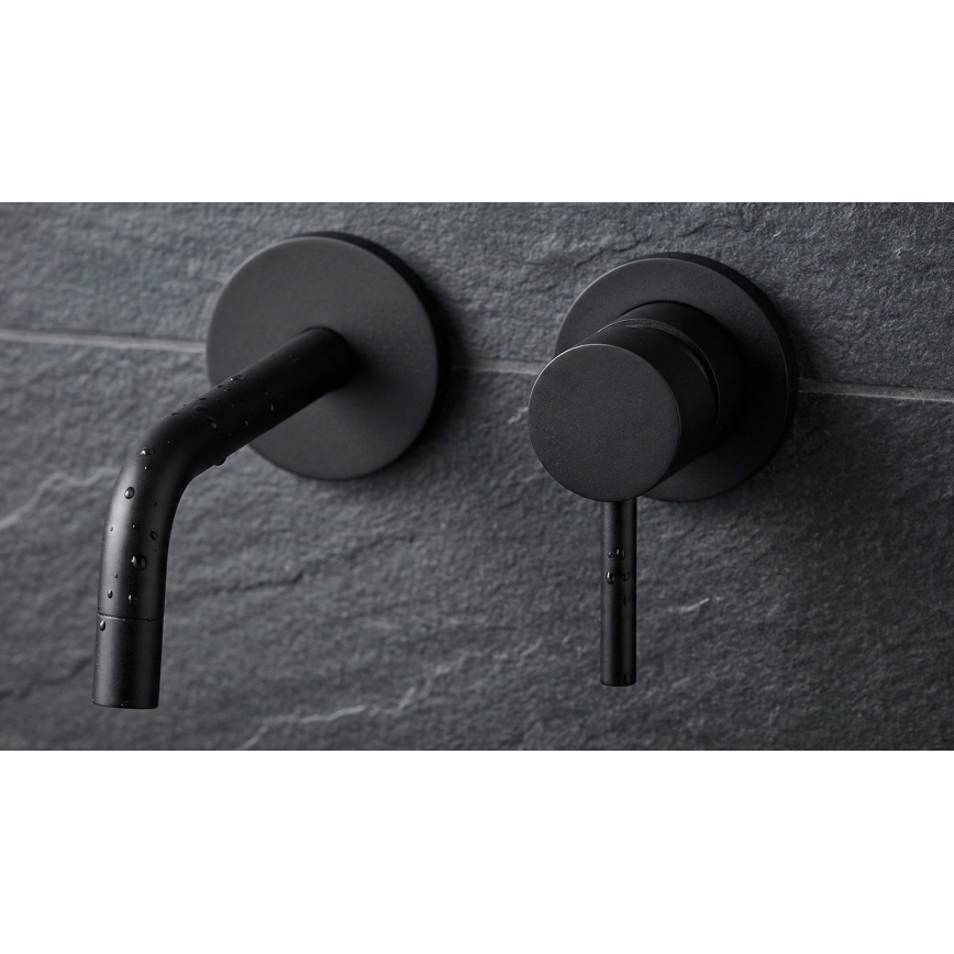 Paffoni - Umývadlová batéria pre podomietkovú inštaláciu LIGHT čierna